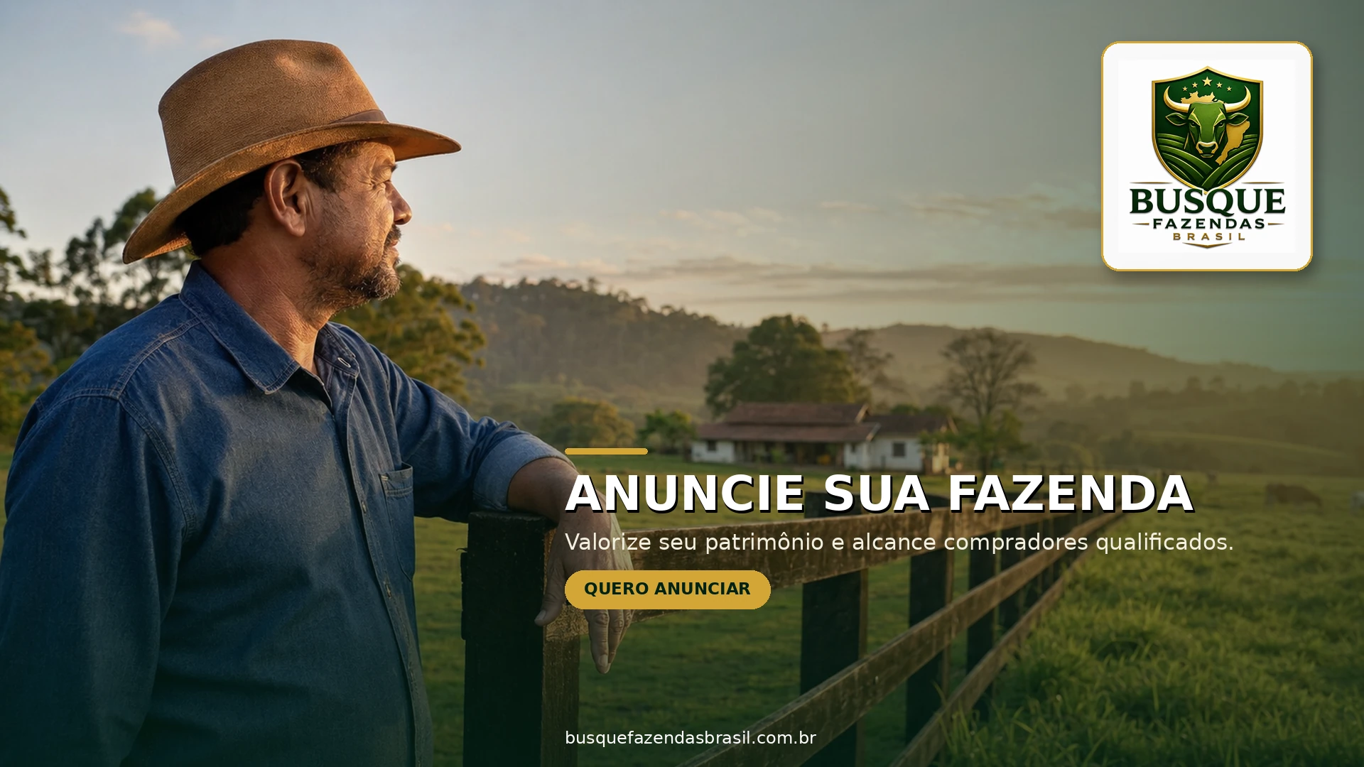 Anunciar fazenda no Brasil