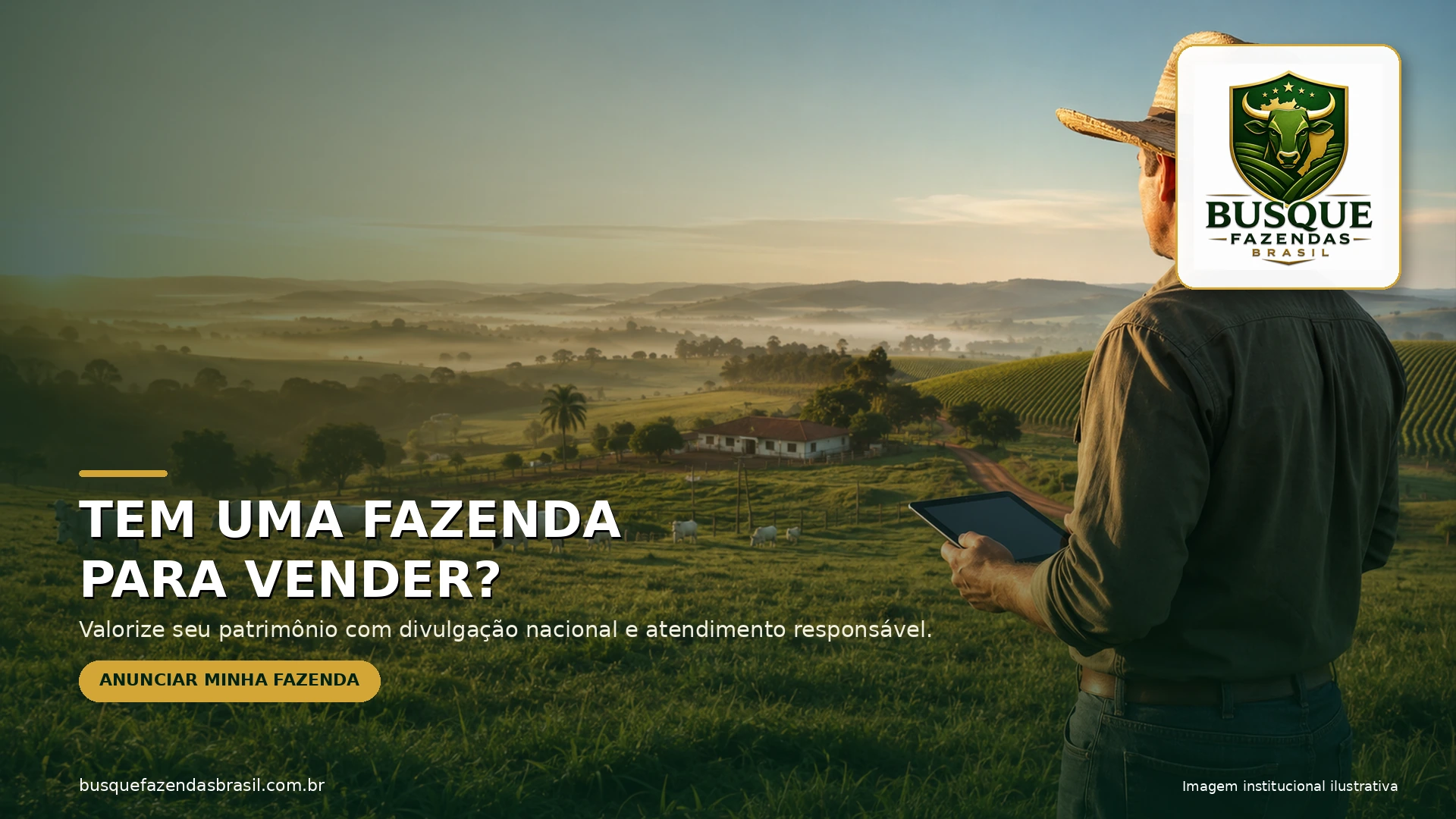Anuncie sua fazenda no Busque Fazendas Brasil